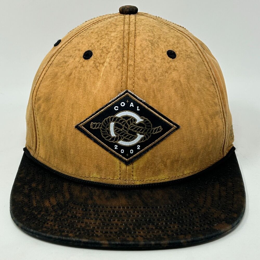 Coal Headwear 2002 Hat Baseball Cap Bleach Tie Dye Spotted Snapback Tan Beige
